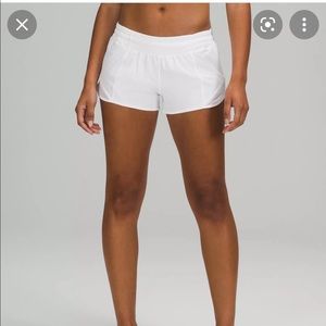 SOLD Lululemon White Running Shorts